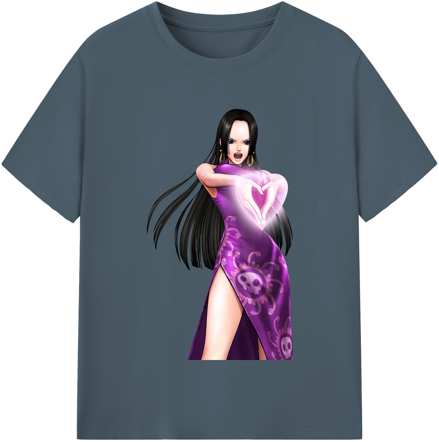 ワンピース ボア・ハンコック ONE PIECE Boa·Hancock 綿100％半袖Tシャツ（フロントプリント）